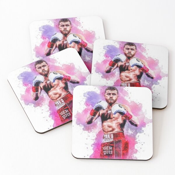Item preview, Canelo Alvarez Pink Abstract Boxing Art Design designed and sold by stillballin.