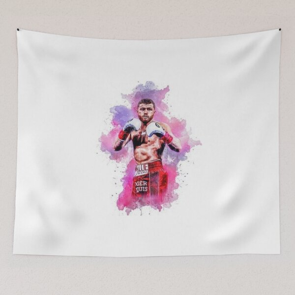 Item preview, Canelo Alvarez Pink Abstract Boxing Art Design designed and sold by stillballin.