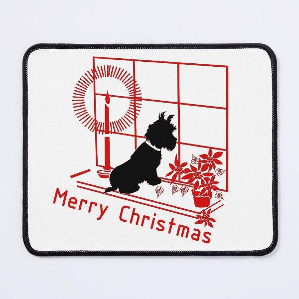 Item preview, Mid Century Modern Scottie Dog Christmas Celebration designed and sold by LashCreations.