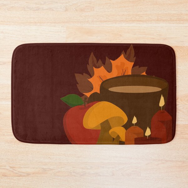 Item preview, Autumn Cup with Apples, Mushrooms, Candles and Fall Leaves designed and sold by YourSpace8.