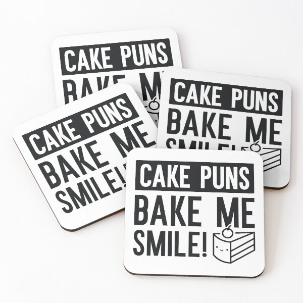 Item preview, Cake Puns Bake Me Smile designed and sold by cherrific.