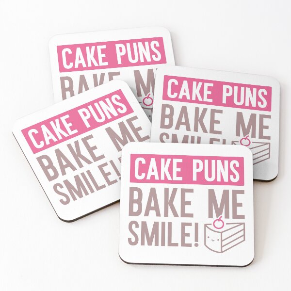 Item preview, Cake Puns Bake Me Smile designed and sold by cherrific.