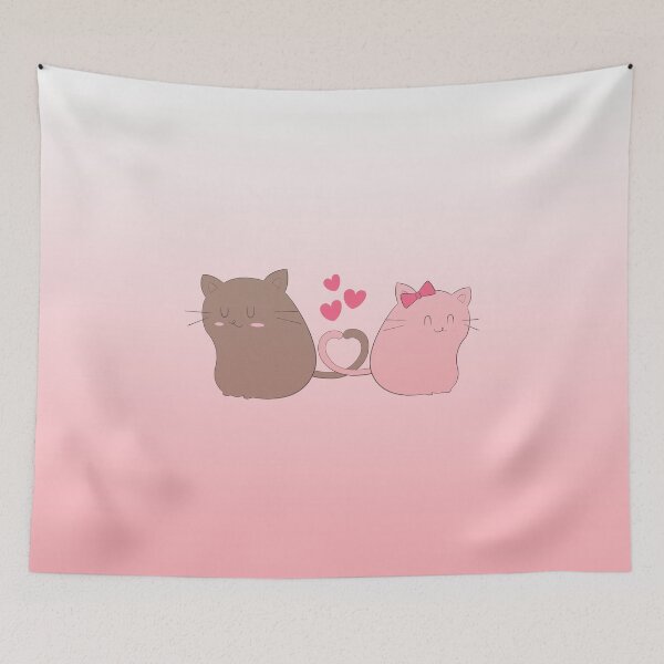 Item preview, Lovely cat couple| Cat couple ideas| Best gifts for cats lovers designed and sold by Karry-Pat.