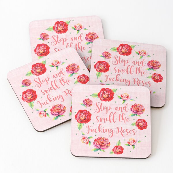 Item preview, Stop and Smell the Fucking Roses designed and sold by KrisInStitches.