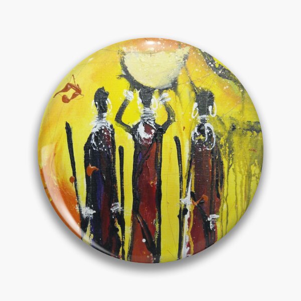 Item preview, African Tribal Women Yellow designed and sold by Artbyirina.