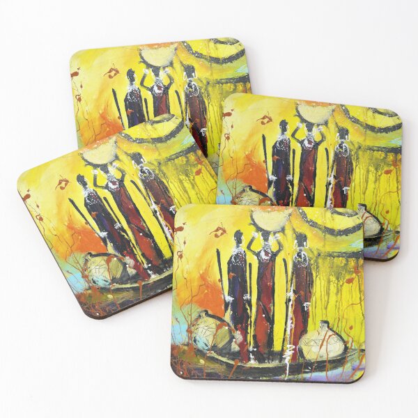 Item preview, African Tribal Women Yellow designed and sold by Artbyirina.