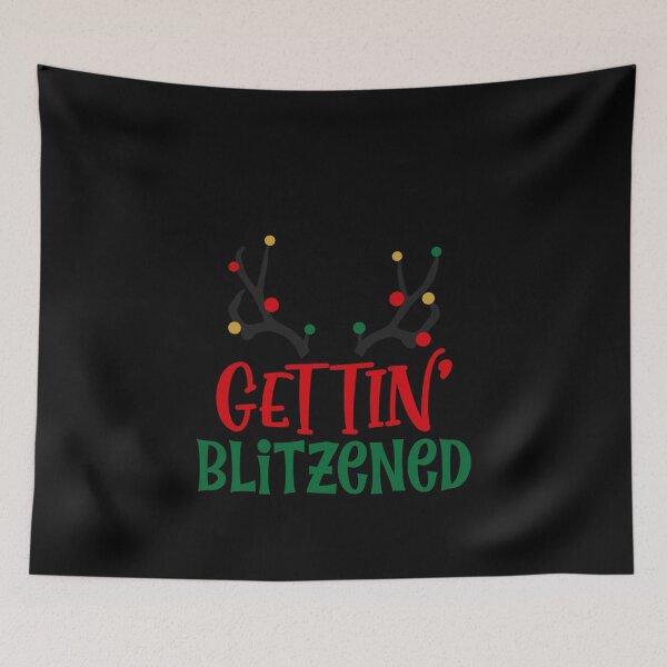 Item preview, Gettin' Blitzened Funny Ugly Xmas Ugly Christmas designed and sold by Superhero Gear.