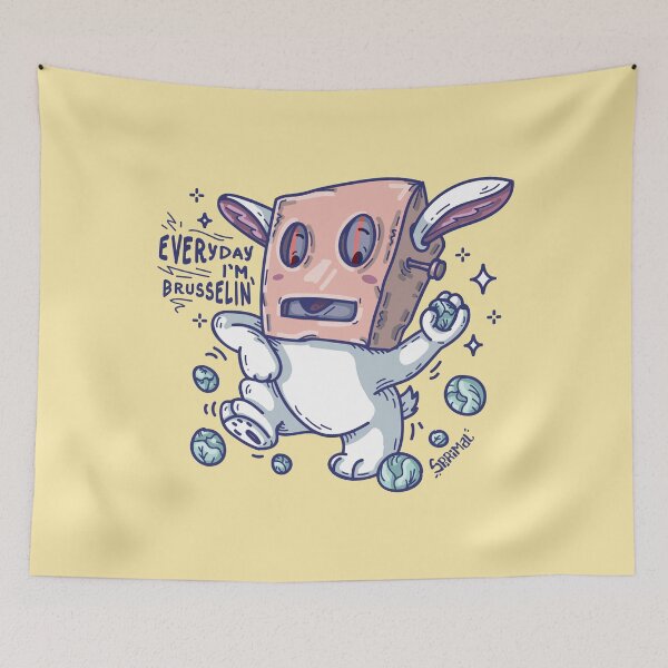 Item preview, Everyday I'm brusselin' Rabbit  designed and sold by SPIRIMAL.