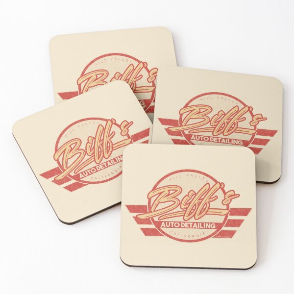 Item preview, Biff's Auto Detailing in Distressed Red. Back To The Future Movie designed and sold by PrintStopStudio.