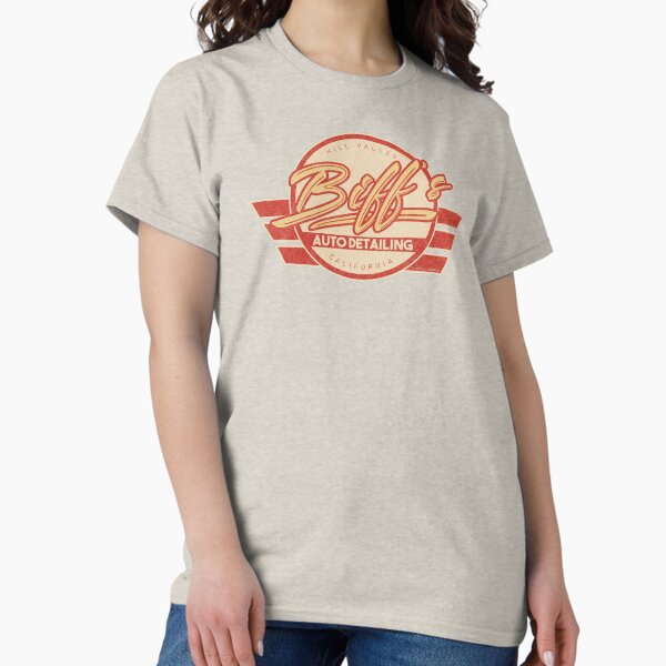 Item preview, Biff's Auto Detailing in Distressed Red. Back To The Future Movie designed and sold by PrintStopStudio.