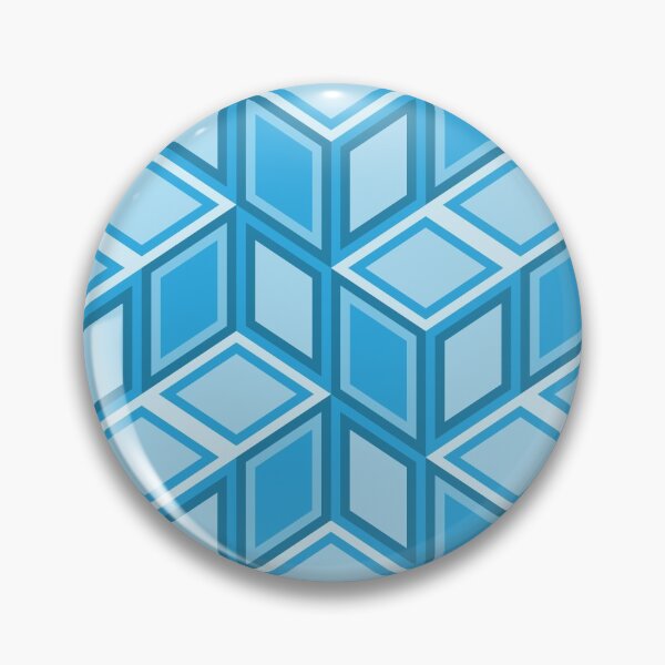 Item preview, Blue cubes. Abstract geometric pattern designed and sold by Osting.