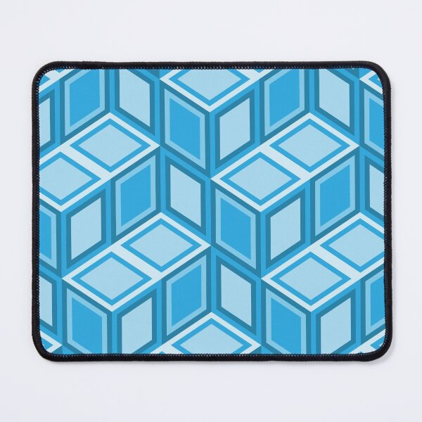 Item preview, Blue cubes. Abstract geometric pattern designed and sold by Osting.