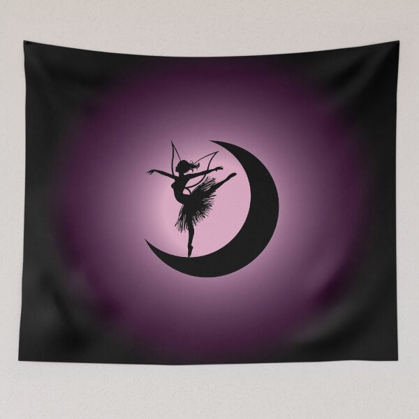 Item preview, Ballerina Fairy on the moon - pink designed and sold by CyrielleShop.