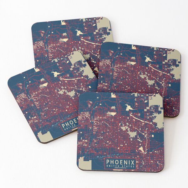 Item preview, Phoenix City Map of Arizona, USA - Hope designed and sold by deMAP.
