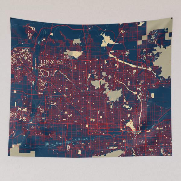 Item preview, Phoenix City Map of Arizona, USA - Hope designed and sold by deMAP.