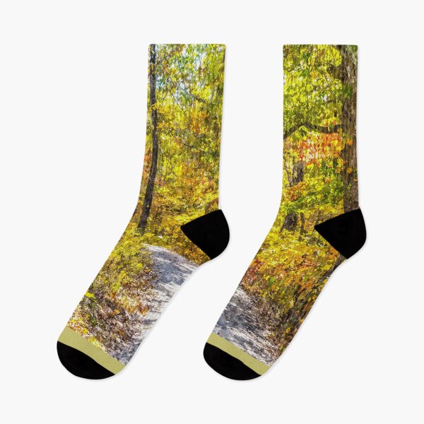 Item preview, Curved Fall Season Pathway Painterly designed and sold by mljdwhite.