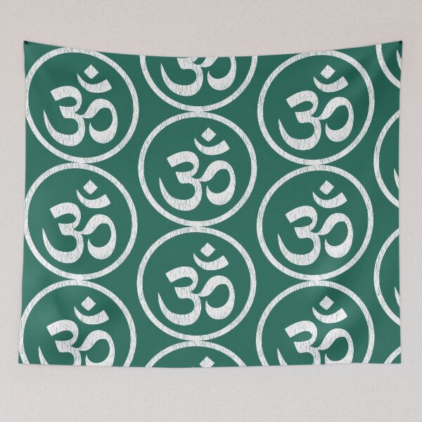 Item preview, OM mantra symbol - vintage white designed and sold by Akoa.