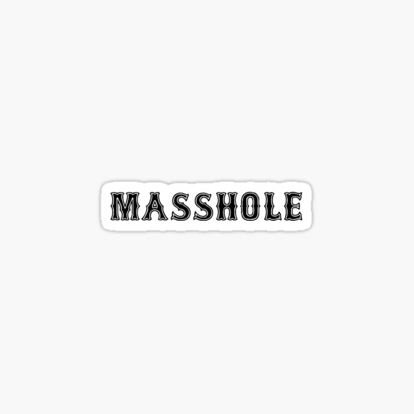 Massachusetts Hole Masshole Sticker