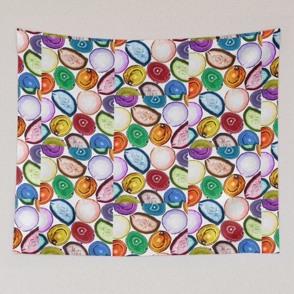 Item preview, Colorful mosaic made of backlit agate stones designed and sold by Lukasz Szczepanski.