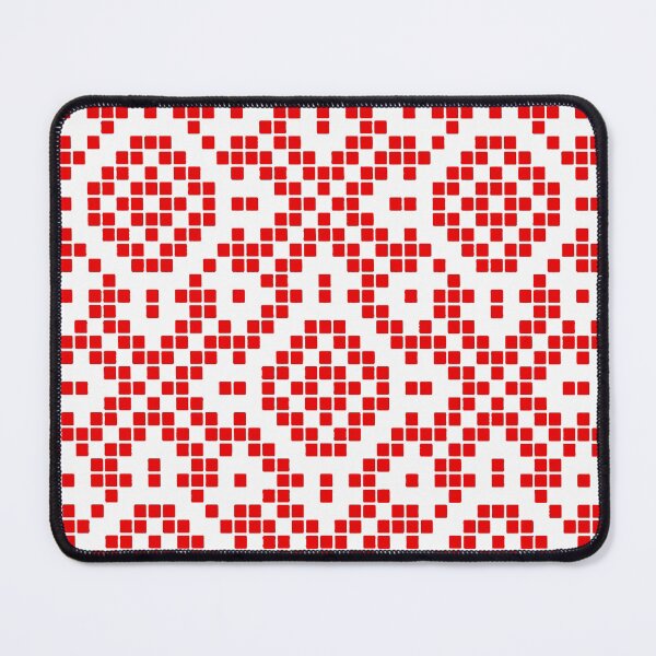 Item preview, Grid Paper White Geometric Pattern Vector Art Red Accent designed and sold by taiche.