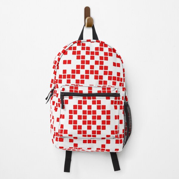 Item preview, Grid Paper White Geometric Pattern Vector Art Red Accent designed and sold by taiche.