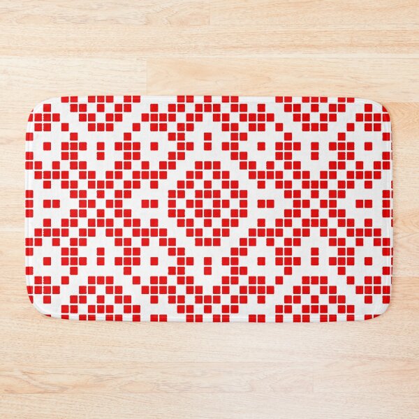 Item preview, Grid Paper White Geometric Pattern Vector Art Red Accent designed and sold by taiche.