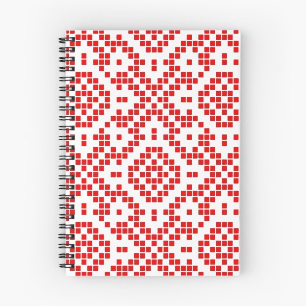 Item preview, Grid Paper White Geometric Pattern Vector Art Red Accent designed and sold by taiche.