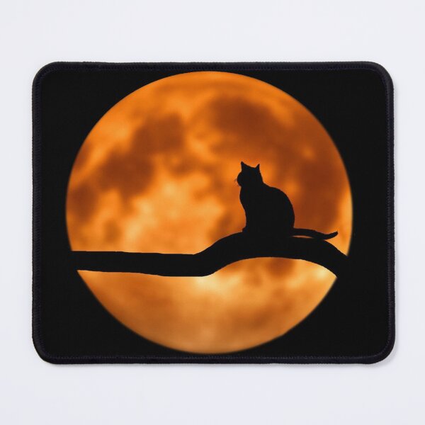 Item preview, Halloween Moon Black Cat designed and sold by Ukiyo Sumi.