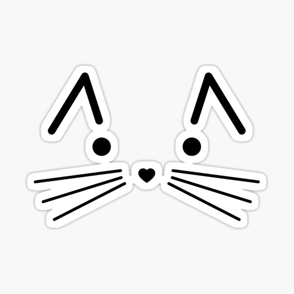 Item preview, Cute cat face designed and sold by SweetLog.