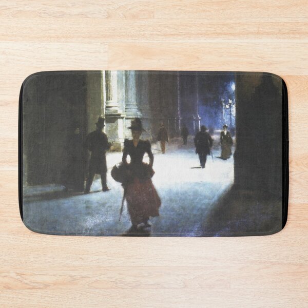 Item preview, Louvre at night 1892 - Aleksander Gierymski  designed and sold by Vintage Designs +.