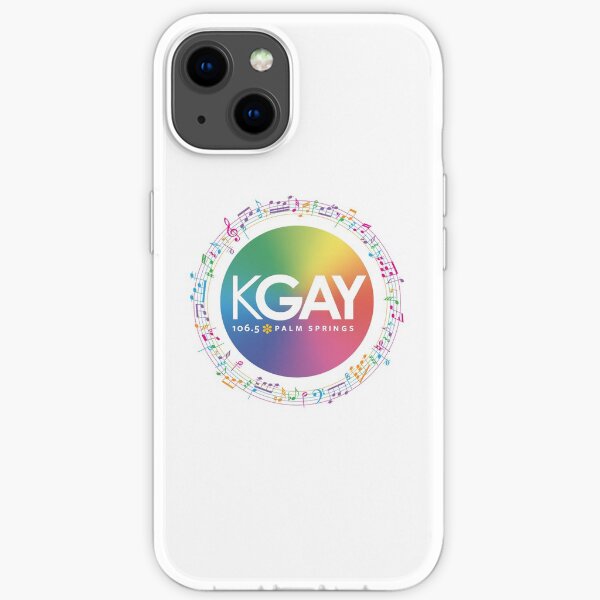 KGAY 106.5 Palm Springs Musical Notes Merchandise iPhone Soft Case