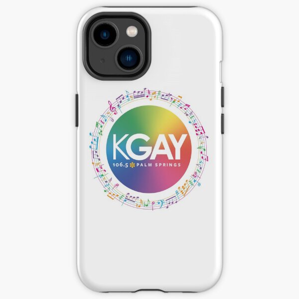 KGAY 106.5 Palm Springs Musical Notes Merchandise iPhone Tough Case