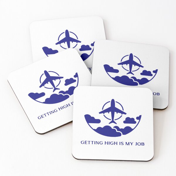 Item preview, Getting High Is My Job. Gift for Pilot and Cabin Crew designed and sold by Rebel-Design.