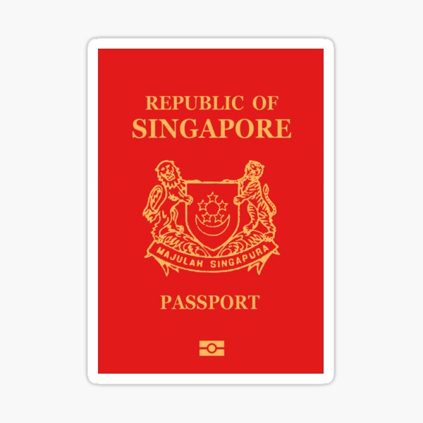 Singapore Passport Sticker For Sale By Hakvs Redbubble 8009