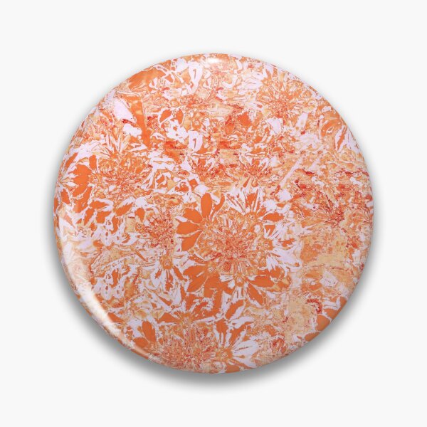 Item preview, Orange terracotta floral verbena motives designed and sold by IraNiva.