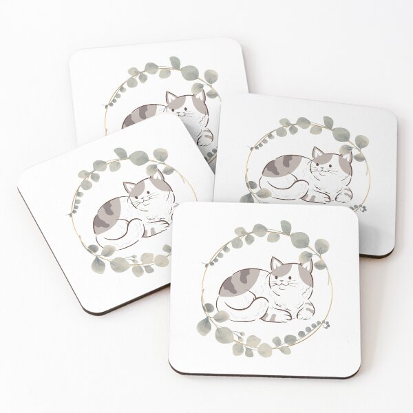 Item preview, Cat Floral Frame designed and sold by Wachi-A.