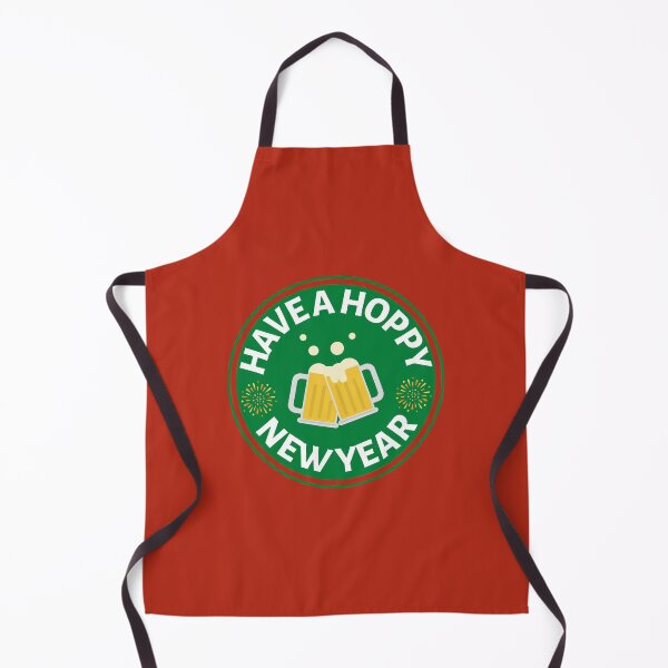 Item preview, Have a Hoppy New Year (Green) - Funny New Year Beer Puns - Gift for Beer Lovers who like alcohol jokes designed and sold by CaitU.