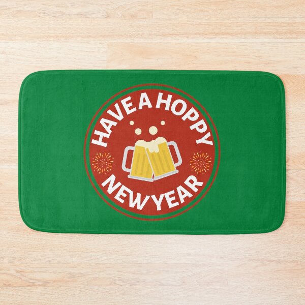 Item preview, Have a Hoppy New Year (Red) - Funny New Year Beer Puns - Gift for Beer Lovers who like alcohol jokes designed and sold by CaitU.