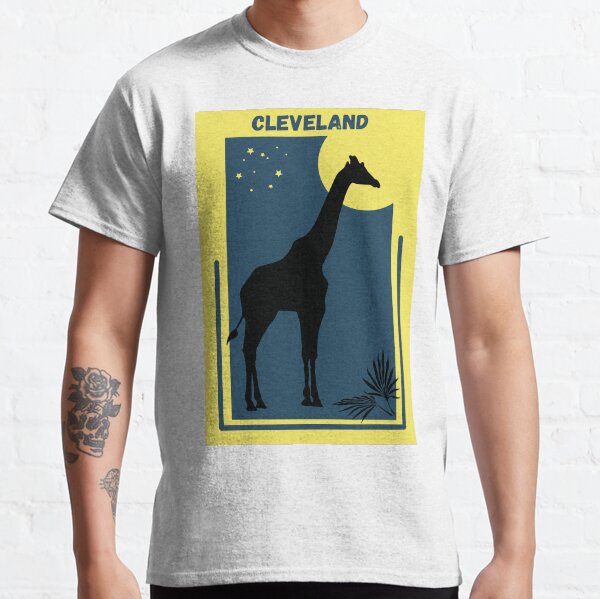 Vista previa del artículo con la obra «Cleveland en Ohio, Estados Unidos - Cartel moderno geométrico del estilo del vintage del destino del zoológico», diseñado y vendido por Vintage-TM.