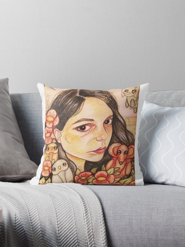 Item preview, Throw Pillow designed and sold by bevmostic.