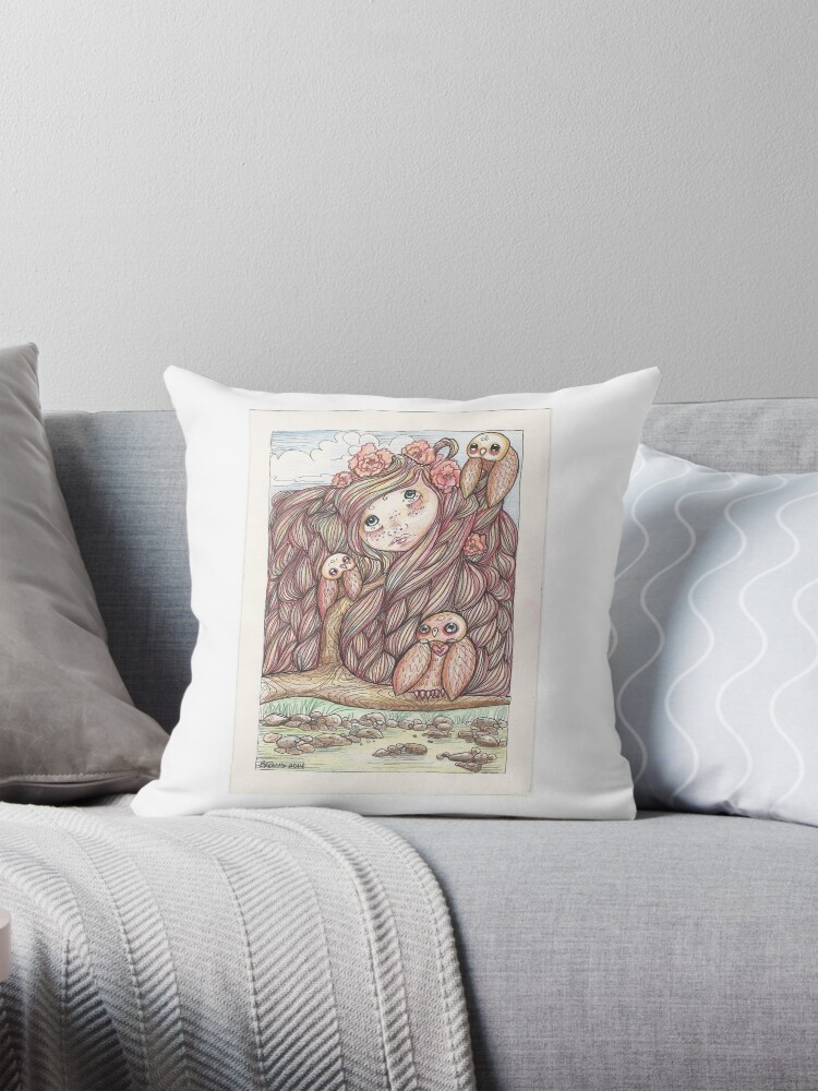 Item preview, Throw Pillow designed and sold by bevmostic.