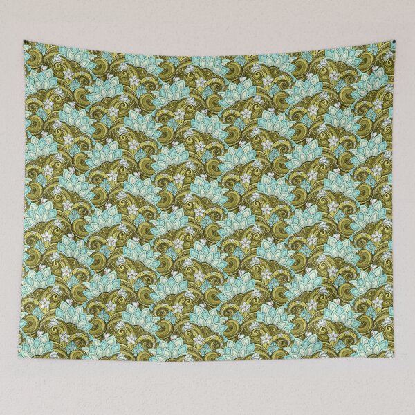Item preview, Paisley Print with Vintage Floral Motifs designed and sold by lissantee.
