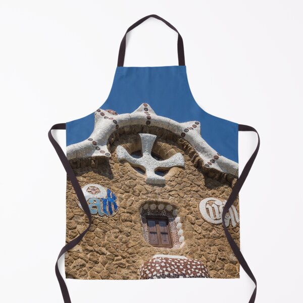 Item preview, Whimsical Antoni Gaudi - Entrance Sign on Porters Lodge in Park Guell Barcelona designed and sold by Georgia Mizuleva.
