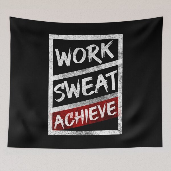 Item preview, Work Sweat Achieve! Motivational Sport designed and sold by Amineharoni.