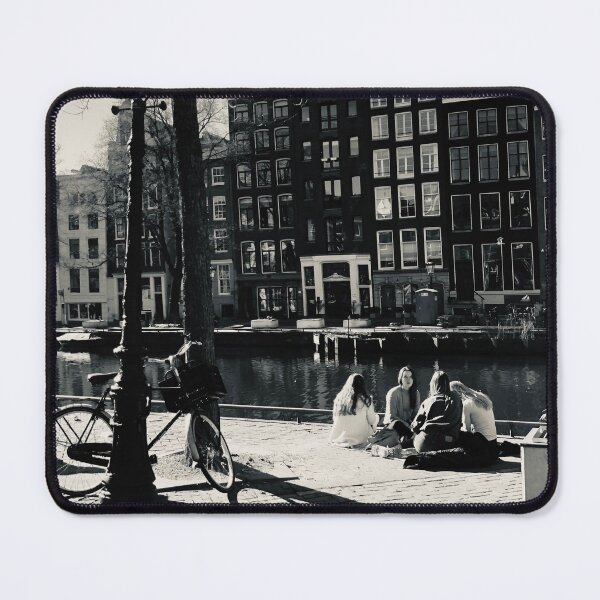 Item preview, Amsterdam city travel photography, Amsterdam canal houses. designed and sold by Noel Ali ⭐⭐⭐⭐⭐.