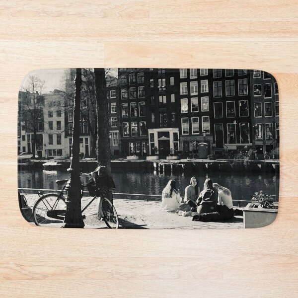 Item preview, Amsterdam city travel photography, Amsterdam canal houses. designed and sold by Noel Ali ⭐⭐⭐⭐⭐.