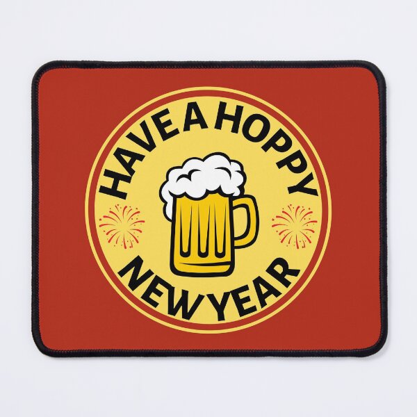 Item preview, Have a Hoppy New Year (Yellow) - Funny New Year Beer Puns - Gift for Beer Lovers who like alcohol jokes designed and sold by CaitU.