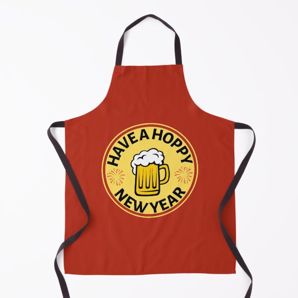 Item preview, Have a Hoppy New Year (Yellow) - Funny New Year Beer Puns - Gift for Beer Lovers who like alcohol jokes designed and sold by CaitU.