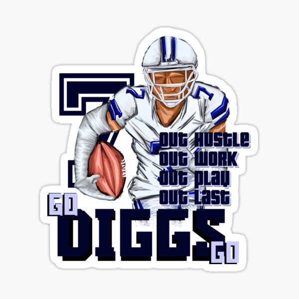 Dallas Cowboys Trevon Diggs Cartoon Signature T-shirt - mechsunshine