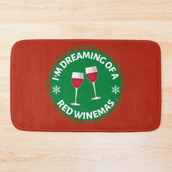 Item preview, Im Dreaming of a Red Winemas (Green) - Funny Red Wine Puns - Christmas Gift for Wine Lovers who like alcoholic jokes designed and sold by CaitU.